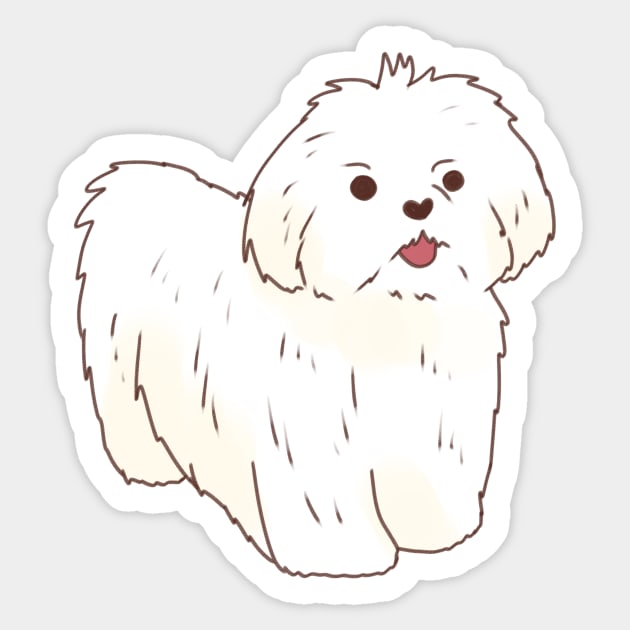 Cartoon Maltese Sticker by Mayarart